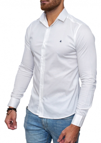 Camisa Social Branca Manga Longa