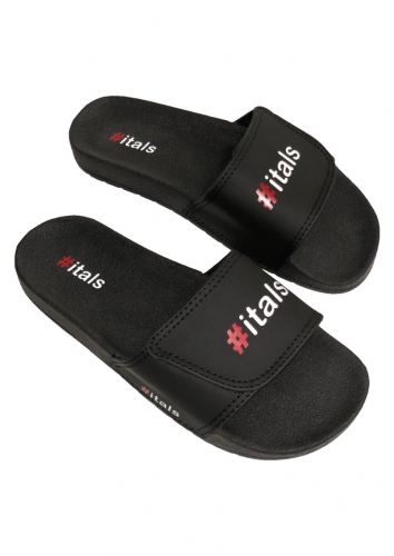 Chinelo Slide Velcro Preto